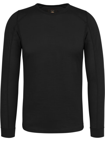 Normani Outdoor Sports Herren Merino Langarm „Devonport“ in Schwarz