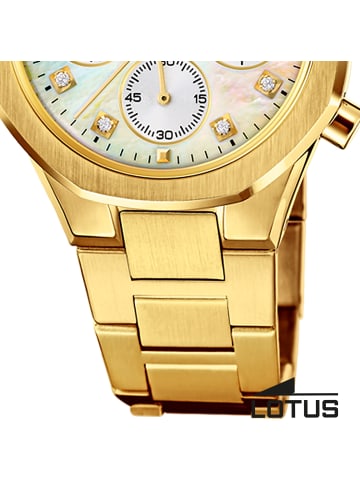 Lotus Chronograph-Armbanduhr Lotus Classic gold mittel (ca. 36,5mm)