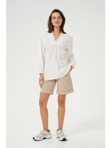 Kaffe Langarm-Bluse KAvictoria in Chalk