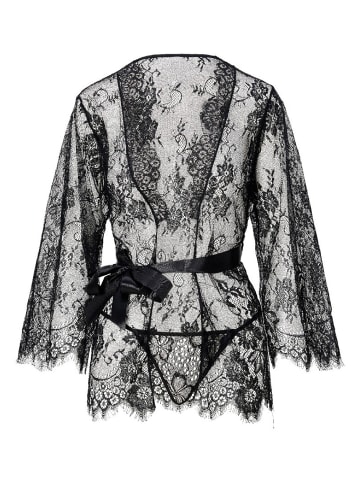 Linga Dore Kimono in Schwarz