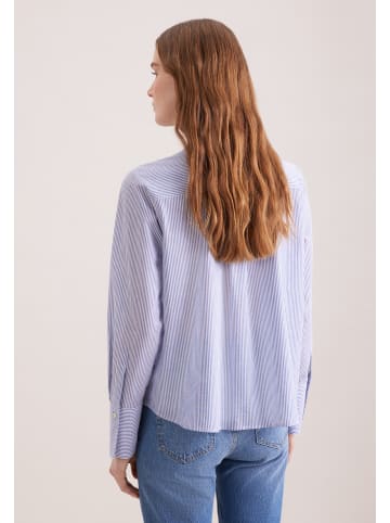 Seidensticker Stehkragenbluse Regular in Mittelblau