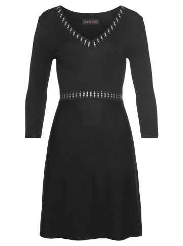 Melrose Strickkleid in schwarz