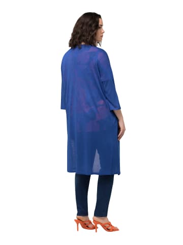 Ulla Popken Strickjacke in stahlblau