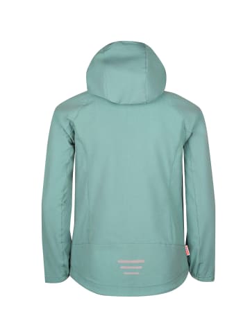 Trollkids Mädchen Softshelljacke "Kvalvika" in Gletschergrün/Marineblau