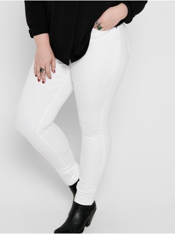 ONLY Carmakoma Curvy Skinny Jeans Plus Size Übergröße Stretch Denim CARAUGUSTA in Weiß