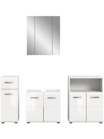 ebuy24 Badmöbelset Ice Weiß 180 x 32 cm