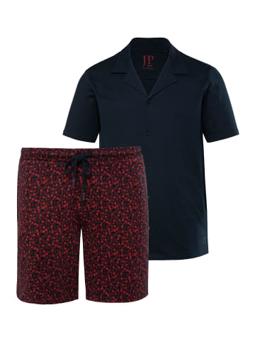 JP1880 Langer Schlafanzug in navy blau