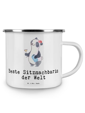Mr. & Mrs. Panda Kaffeepott Panda Beste Sitznachbarin der Welt m... in Weiß