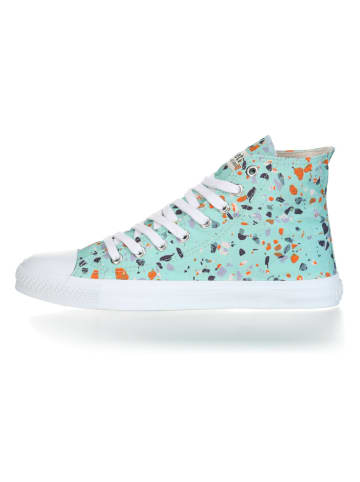 ethletic Sneaker Hi Fair Trainer White Cap in terrazzo spearmint | just white