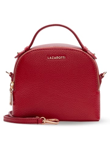 Lazarotti Bologna Leather Handtasche Leder 17 cm in red