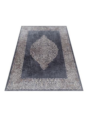 KADIMA DESIGN Teppich Flachgewebe Waschbar Barock PIZOL Strapazierfähig OEKO-TEX