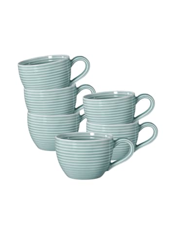 Seltmann Weiden 6er Set Espressotassen Beat Color Glaze 0,11 l in Arktisblau