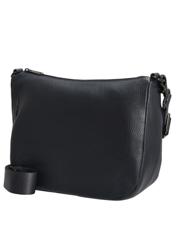 Mandarina Duck Mellow Leather Hobo - Umhängetasche 28.5 cm (warm taupe) in dress blue