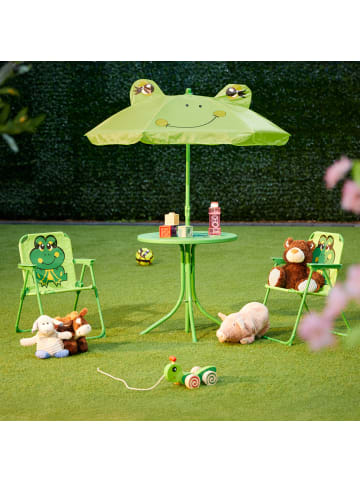 relaxdays Kinder-Klappstuhl "Frosch" in Bunt - (B)36 x (H)51,5 x (T)37,5 cm