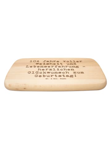 Mr. & Mrs. Panda Holzbrett Spruch 104. Geburtstag mit Spruch in Transparent