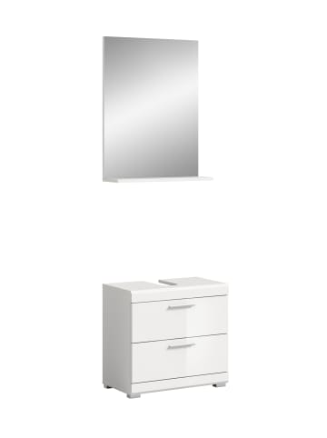 ebuy24 Badmöbelset Scout Weiß 60 x 34 cm