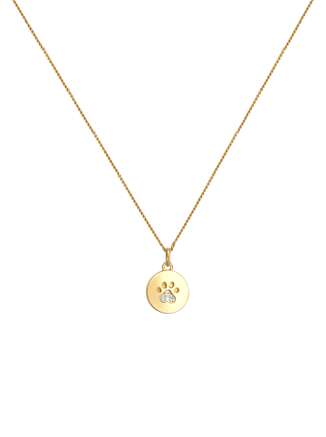 Elli Halskette 925 Sterling Silber Pfote in Gold