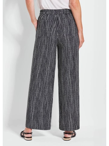 GOLDNER Kurzgröße:  Elegante VERA mit Schlupfbund in schwarz / weiß / gemustert