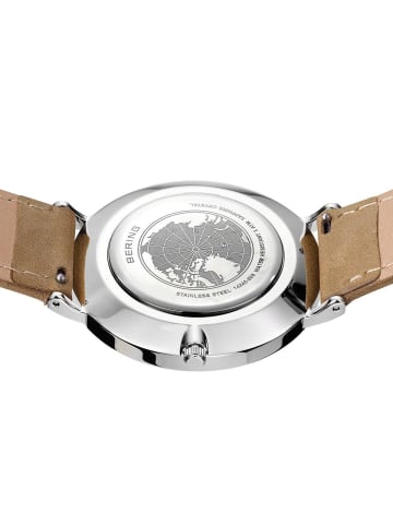 Bering Armbanduhr Classic  Silber in braun