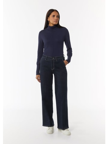 comma CI Strickpullover langarm in Blau
