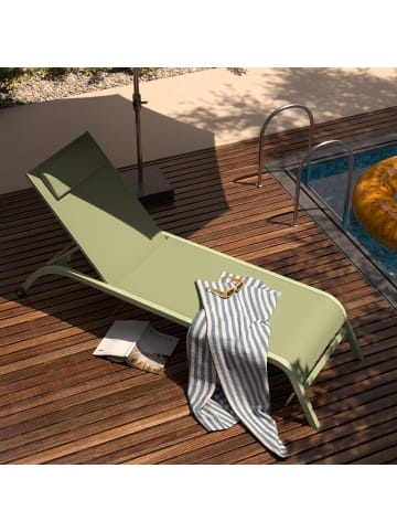 home24 Sonnenliege Bruny in Salbei