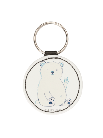 Mr. & Mrs. Panda Anhänger Eisbär Faul ohne Spruch in Weiß