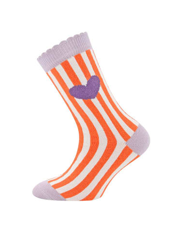 ewers 2er-Set Socken 2er Pack Herz/Streifen in bunt