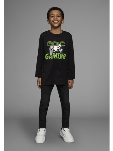 Kidsworld Langarmshirt in schwarz