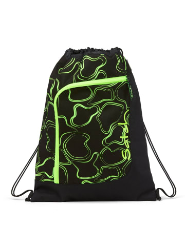 Satch Turnbeutel 44 cm in black neon green