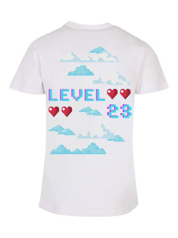 F4NT4STIC T-Shirt Happy New Year Level Up 23 Front in weiß