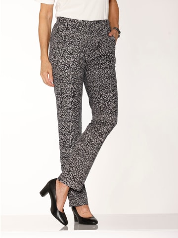 WITT WEIDEN Hose in taupe-graphit-bedruckt