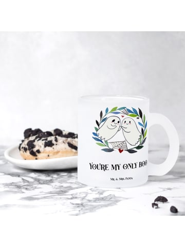 Mr. & Mrs. Panda Teetasse Gespenster  Liebe  mit Spruch in Transparent