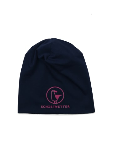 SCHIETWETTER Kinder Mütze "Schietwetter", Leichte Beanie in navy/pink