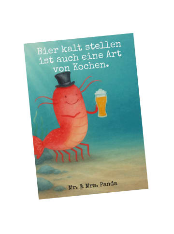 Mr. & Mrs. Panda Fotokarte Hummer Weizen Design mit Spruch in Weiß