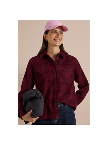 Cecil Langarmbluse in berry red