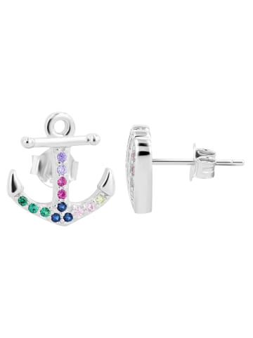 Adeliás Damen Ohrringe – Ohrstecker aus 925 Silber in silber