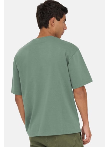 ONLY & SONS T-Shirt Caspian in Weiß / grün
