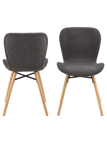 ebuy24 Esszimmerstuhl BatildaA1 Grau 2er Set