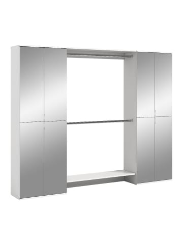 ebuy24 Garderobenmöbel ProjektX (3-teilig) Weiß 232 x 34 cm