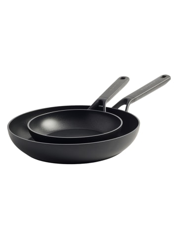 KitchenAid Pfannen-Set Classic 20+28cm in schwarz