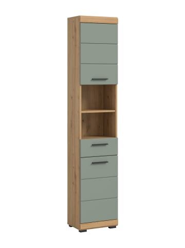 xonox.home Hochschrank in Artisan Eiche/Salbei - (B) 37 x (H) 191 x (T) 31