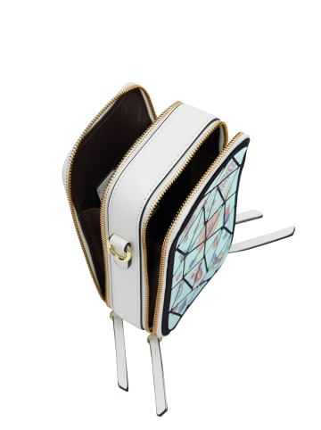 myMo Women Messenger Bag in White Multicolor