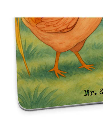 Mr. & Mrs. Panda Tassenuntersetzer Huhn Stolz Design mit Spruch in Weiß