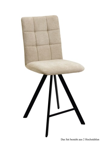 58 aufm Kessel THEKENSTUHL drehbar (2er-Set) Destiny 47x108x60 Schwarz/Natur