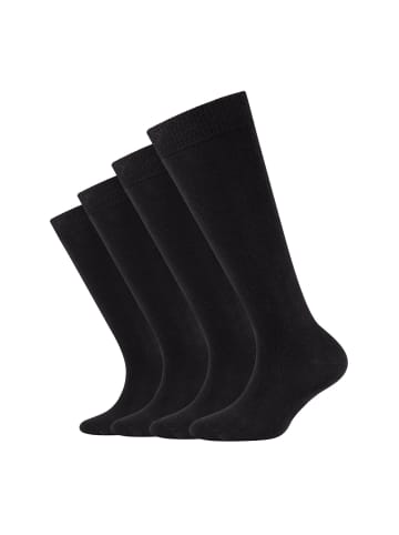 camano Kniestrümpfe 4er Pack ca-soft in Schwarz