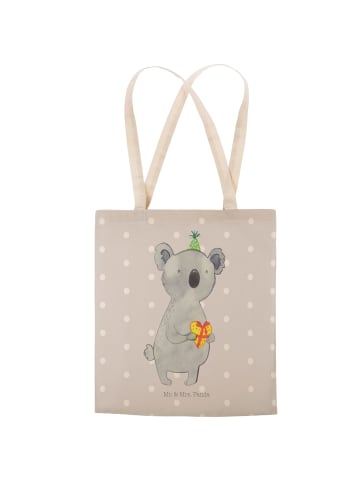 Mr. & Mrs. Panda shopping bag Koala Geschenk ohne Spruch in Grau Pastell