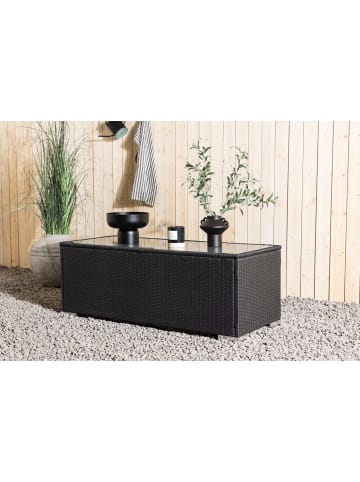 ebuy24 Gartentisch London Schwarz 50 x 120 cm