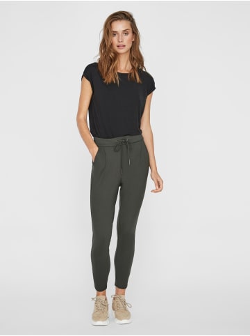 Vero Moda Lockere Stoffhose Stretch Pants mit Kordelzug VMEVA in Grau