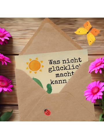 Mr. & Mrs. Panda Deluxe Karte Kaktus Sonne Design mit Spruch in Weiß