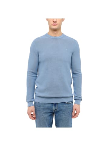 Mustang Strickpullover in Mittelblau
